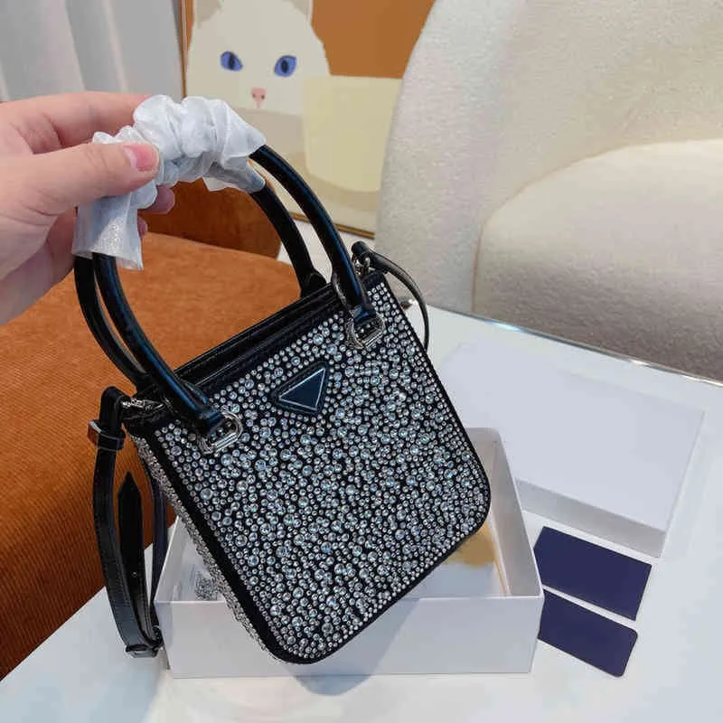 Sacs à bandoulière Mini diamant sacs fourre-tout femmes parti sac à main épaule luxe Designer marque bandoulière femme seau 220324 2023