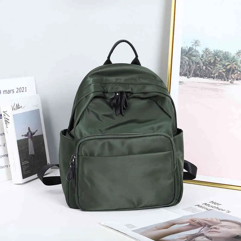 Schooltassen Oxford Cloth Backpack 2022 NIEUWE FASHEID Dames lichtgewicht hoogwaardige schooltas veelzijdige vrije tijd 220831