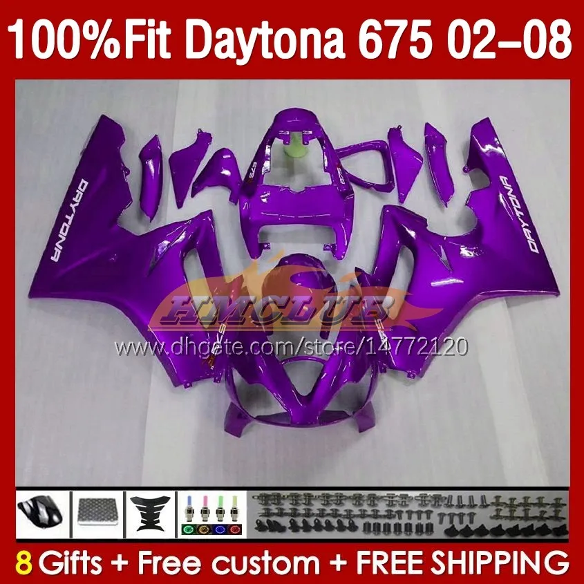 FATAÇÕES OEM PARA DAYTONA675 2002 2003 2004 2005 2006 2007 2008 Bodywork 148no.88 Daytona 675 R CC 675R 02 03 04 05 06 07 08 675cc 02-08 Fairing Kit Purple Glossy Glossy Glossy Glossy Glossy Glossy Glossy Glossy Glossy Glossy Glossy Glossy Glossy Gloss.