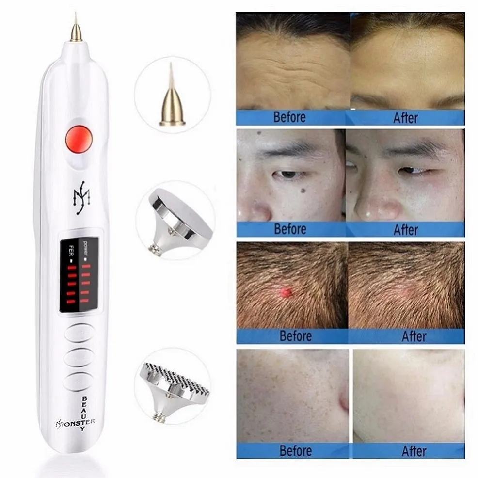 Laser Plasma Pen Liquid Crystal Skin Care Tool Mole Tattoo Freckle Wart Label Removal Pens Spot Tool Facial Beauty Machine