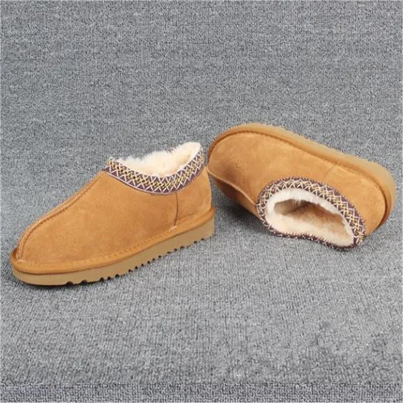 Austr￡lia Botas de neve de tornozelo masculino homens cl￡ssicos botas botas botas botas de inverno chinelos pretos marrom marons escura rosa vermelha wgg homem tasman sapatos taille botas ￩tnicas 35-44