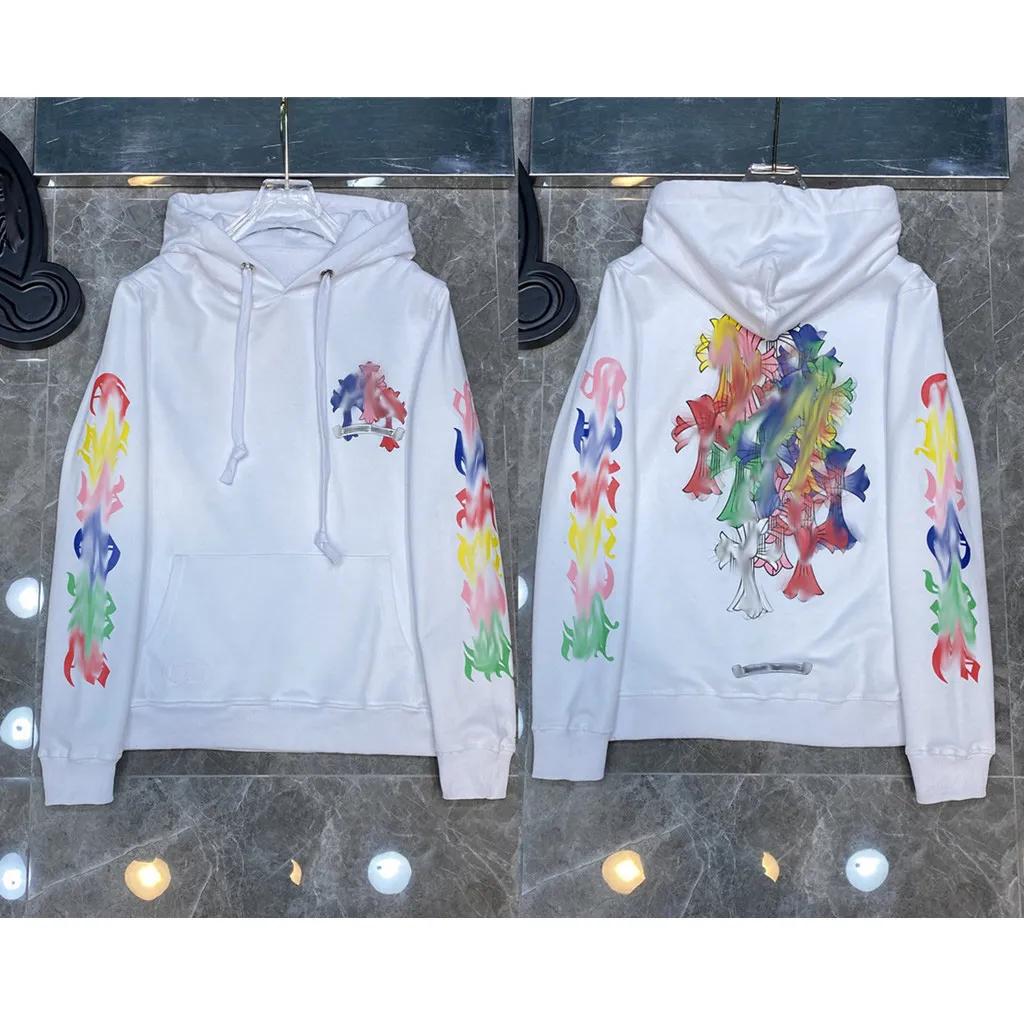 Classic Men s Designer Hoodie Autumn Winter Luxury Hoodies Sweatshirts Zipper Sweater Horseshoe Cross Hooded Loose Pullover Jackets