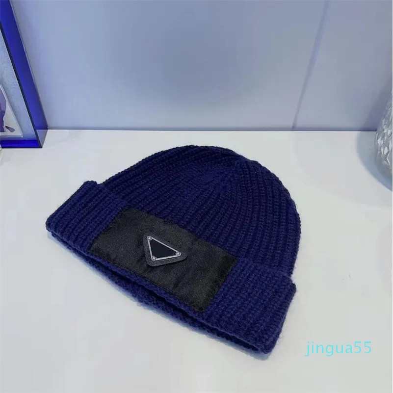 Beanie/Skull Caps Autumn Winter Wool Unisex Splice Knitted designer Men Hip-Hop