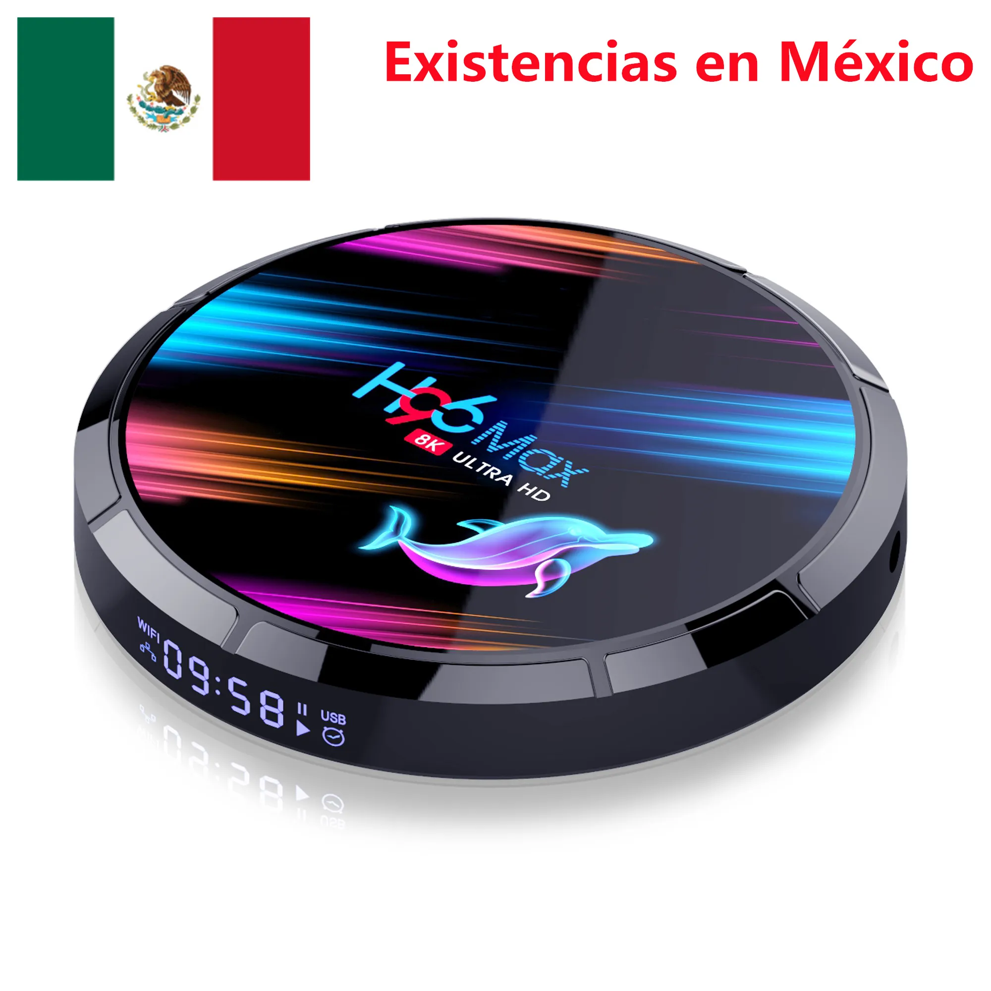 MÉXICO ESTOQUE H96 MAX X3 CAIXA DE TV Android 9.0 Amlogic S905X3 4GB 32GB 2.4G 5G WiFi BT H.265 1000M LAN