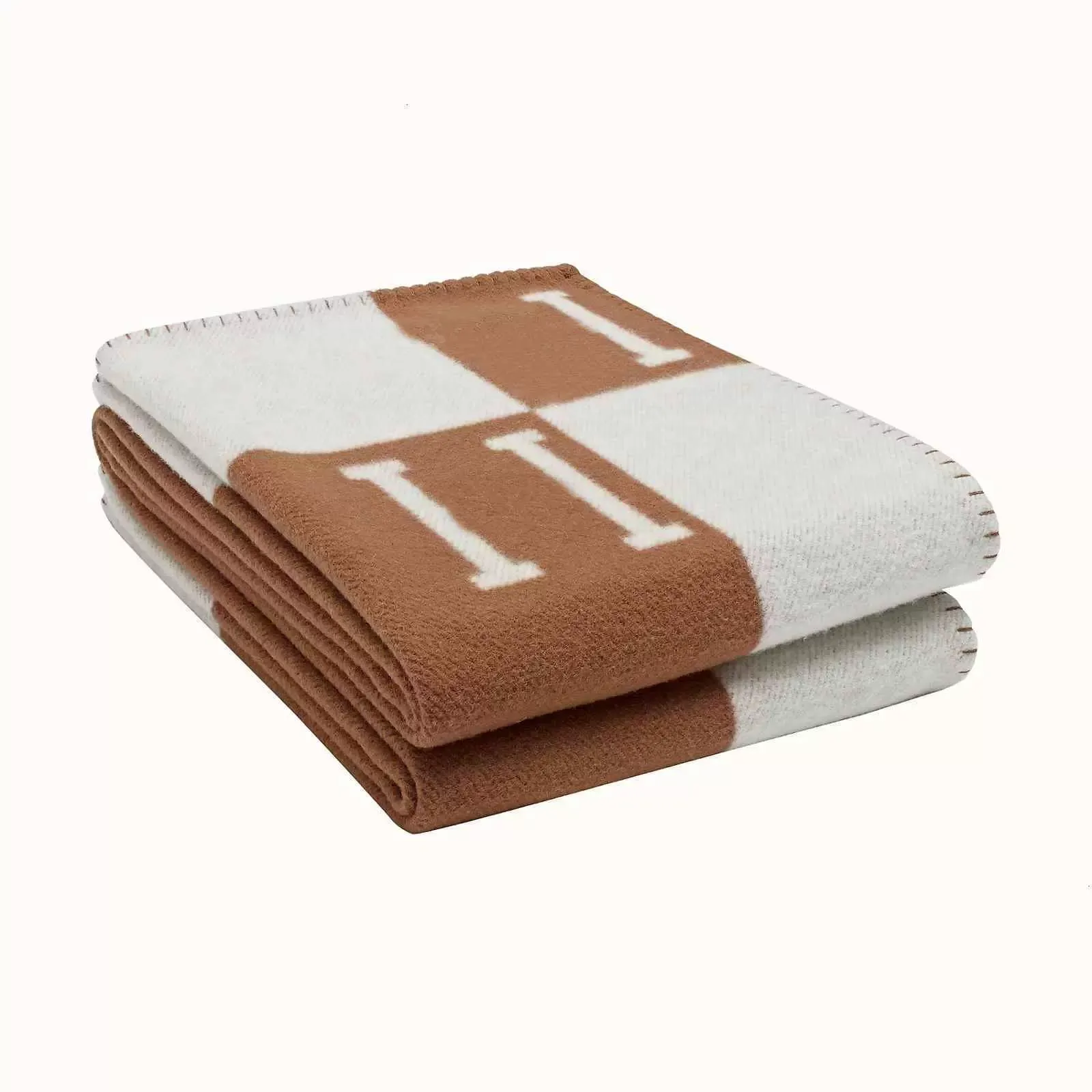 文字カシミアデザイナーブランケットソフトウールスカーフショールポータブル暖かさの肥厚格子縞のソファベッドフリースニットブランケット