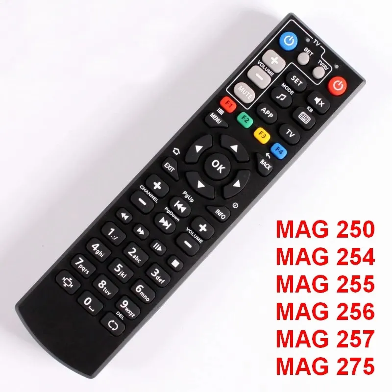 Android-TV-Box-Zubehör Fernbedienung für MAG250 MAG254 MAG255 MAG 256 MAG257 MAG275 mit TV-Lernfunktion Controller für Linux-TV-Box