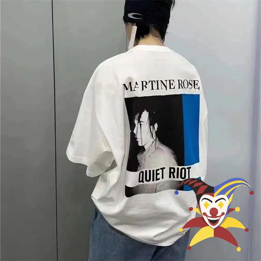 Men's T-Shirts Martine Rose Portrait Letter Print T-shirt Men Women 1 1 High-Quality Oversized Top Tee T Shirt T221130