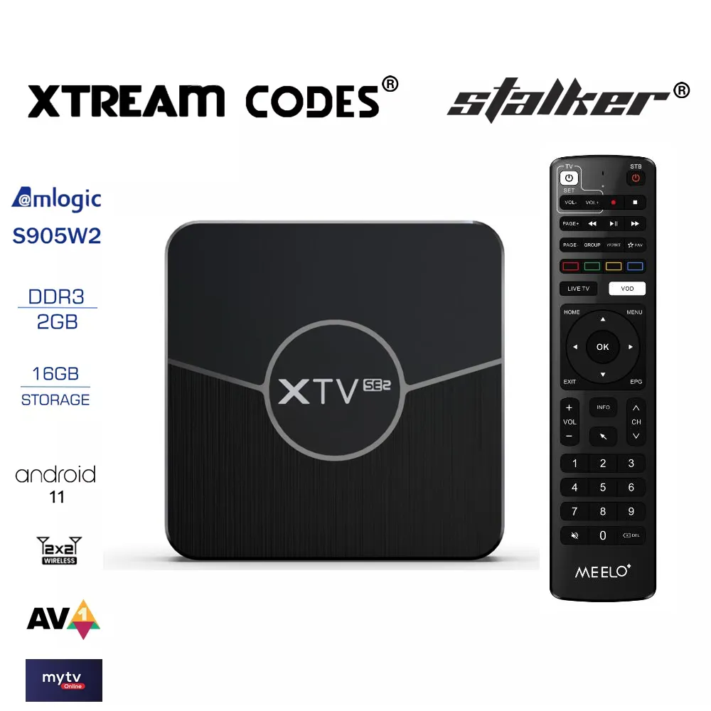 Xtream Codes TV Box Meelo Plus XTV SE 2 Stalker Smart Smart.