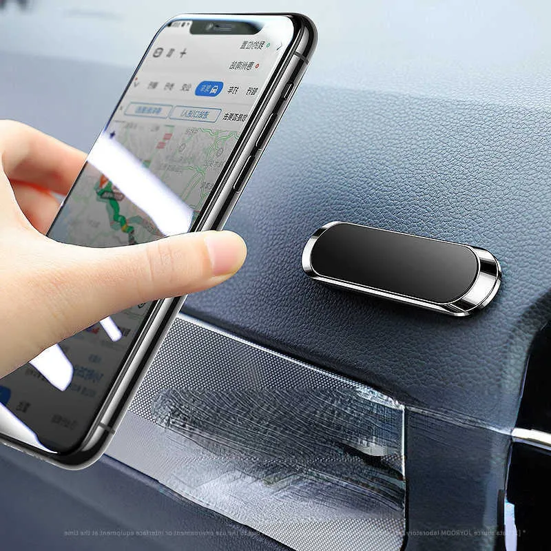 iPhone Metal Magnet GPS用の磁気車の電話ホルダーダッシュボードミニストリップ形状スタンド