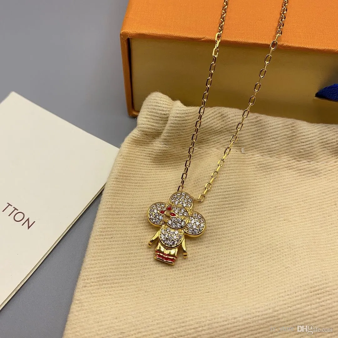 Luxury Necklace Designer Jewelry Necklace Brand Circle Letter For