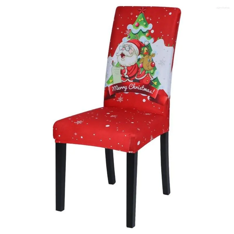 Chair Covers Christmas Elastic Cover Protective Removable Anti-dirty For Dining Wedding Room El Banquet Living