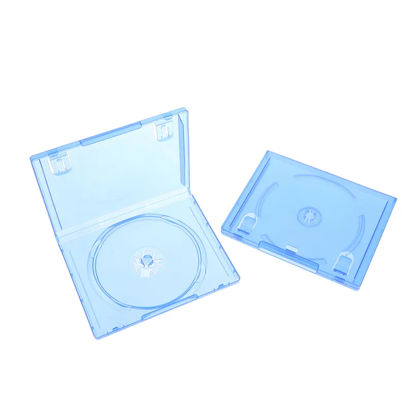 Clear Blue CD Discs Storage Cover Bracket Box For P5 PS5 PS4 Game Single Disk Holder Case Replacement Fedex DHL UPS FREE SHIP