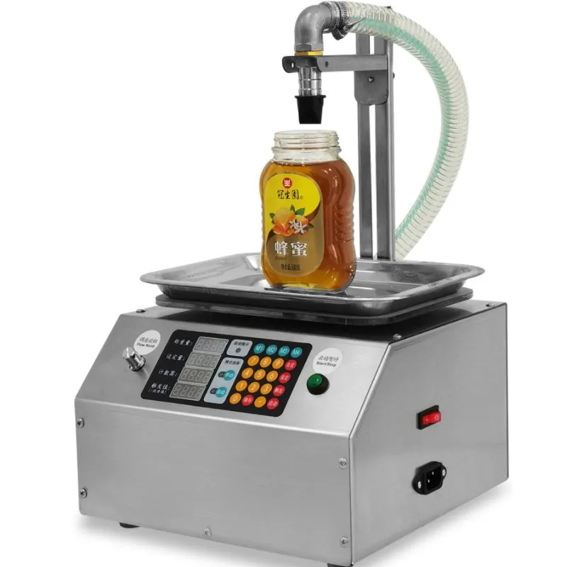 CSY-L15 Filling Machine Flow Weighing Type Fully Automatic Dispensing Honey Sesame Sauce Edible Oil Glue Viscous Liquid