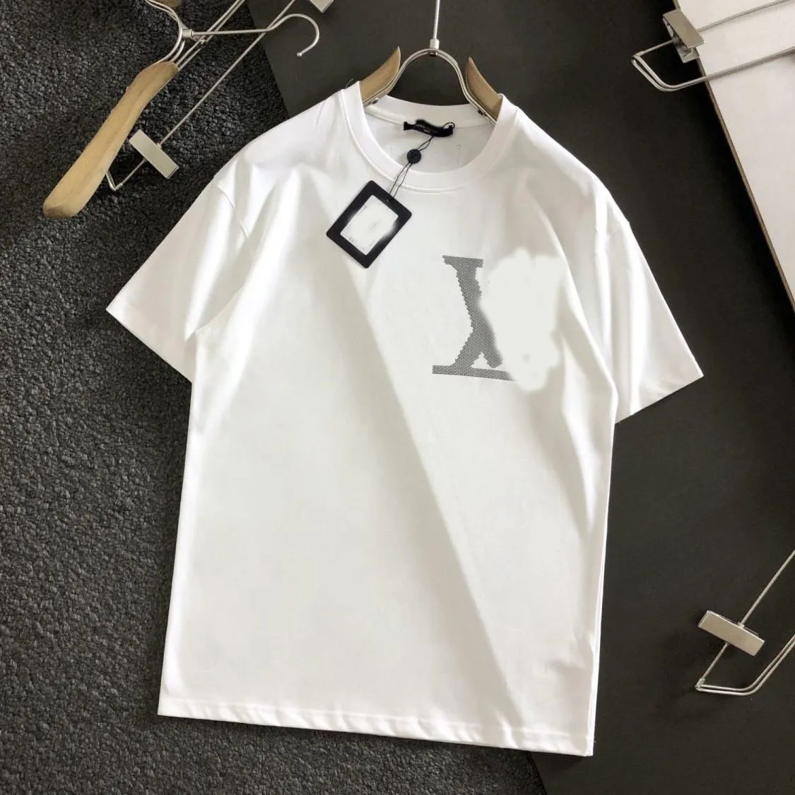 6dps Mens Tshirts Summer Men Women Designers t Shirts Loose Oversize Tees Apparel Fashion Tops Mans Casual Chest Letter Shirt Luxury Street Shorts Sleeve Cloth