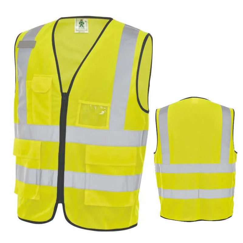 Wholesale Customizable Industrial Safety Vest With Pockets Vest With