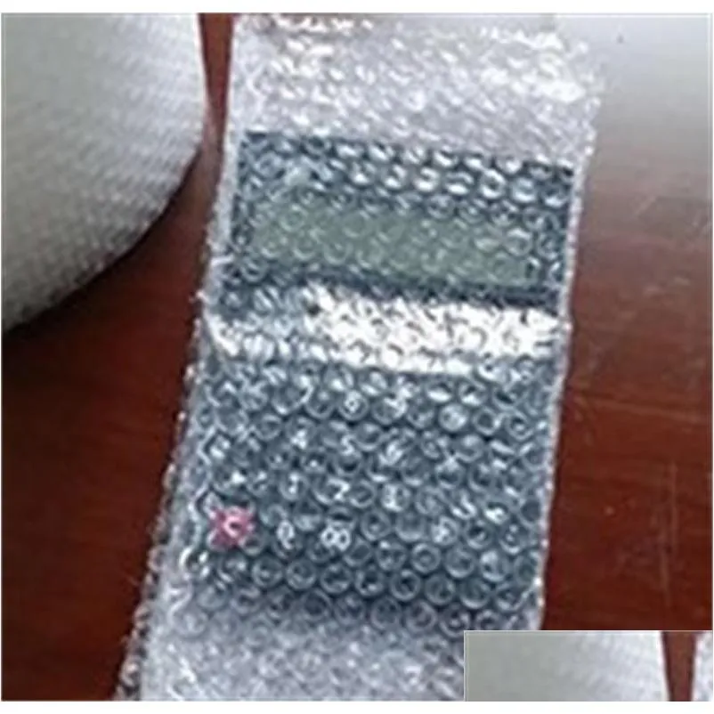 Emballage de protection en gros de 0,3x60m et amortissant en forme de coeur emballage emballage bulle roule d'air gonflable enveloppe de protection de protection DHNPM