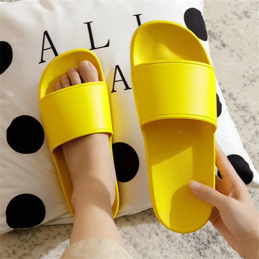 Fashion Simple Solid Rubber Slippers For Women Indoor Flip Flops dfgbvd