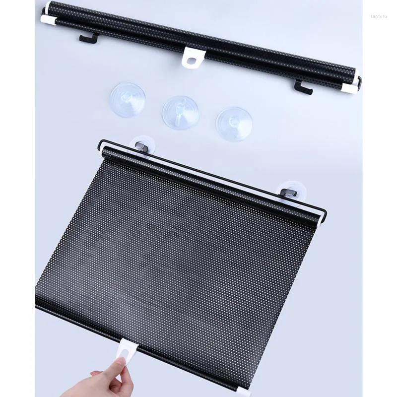 Vorhang Tragbare Einziehbare PVC Sonnenschutz Fenster Glas Sonnenschutz  Rollo Für Büro Küche Schlafzimmer Schattierungsmembran Von 13,87 €