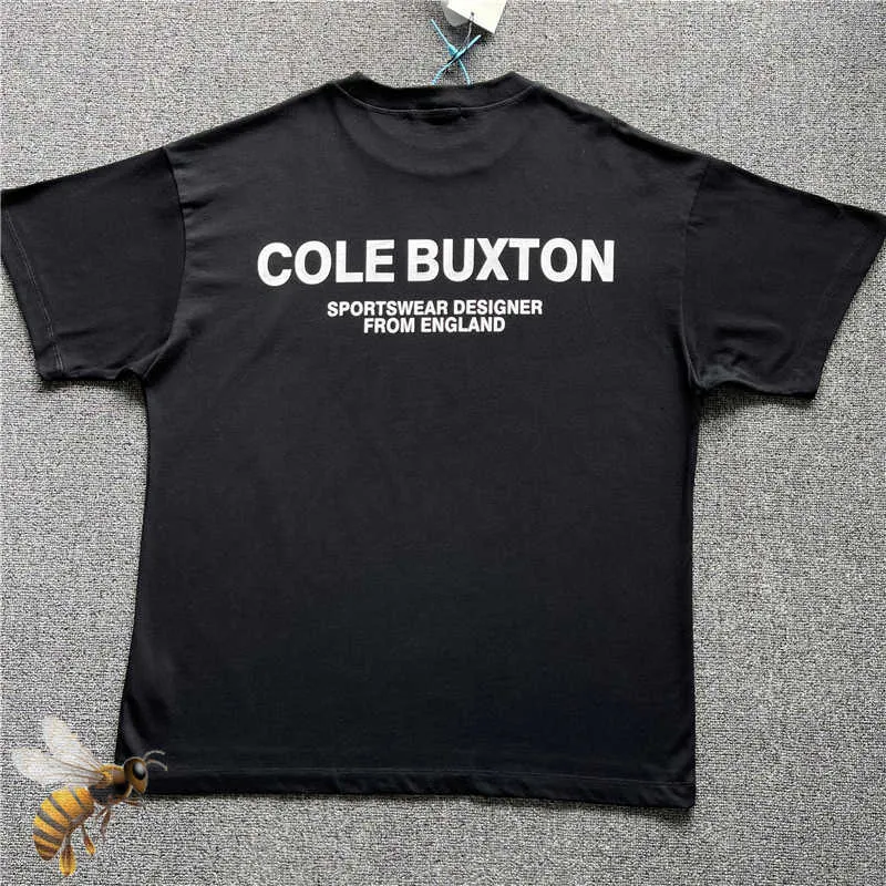 Męskie koszulki Nowe t-shirt Cole Buxton Men Men Women Wysokiej jakości bawełniany letni w stylu Slogan Print Druku
