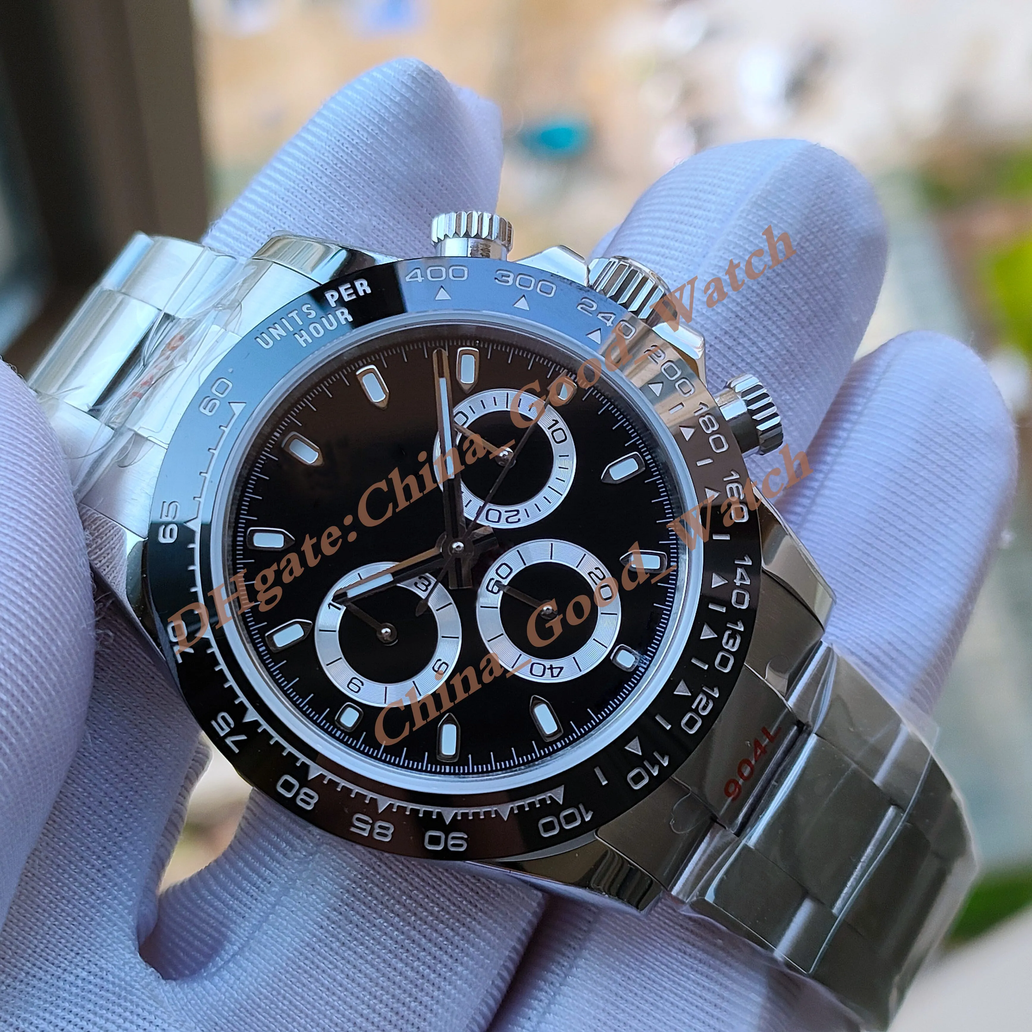 Relogio Masculino De 17 Cores Com Cronografo Automatico Cal.4130 Movimento Panda Dial Madreperola Meteorito 904L Aco Esportivo Valjoux JHF Relogios De Pulso Super Luminosos De 2.414 12 DHgate