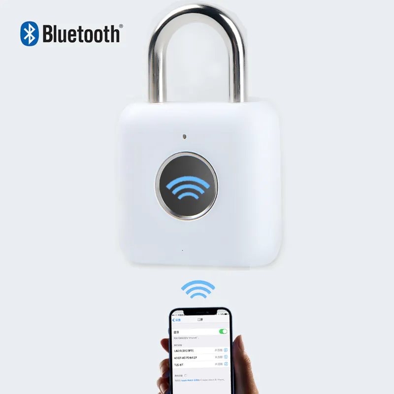 Fechaduras de porta portátil Bluetooth inteligente cadeado antiladrão cilindro para armário estojo de viagem gaveta segurança segurança IPX3 à prova d'água 221201