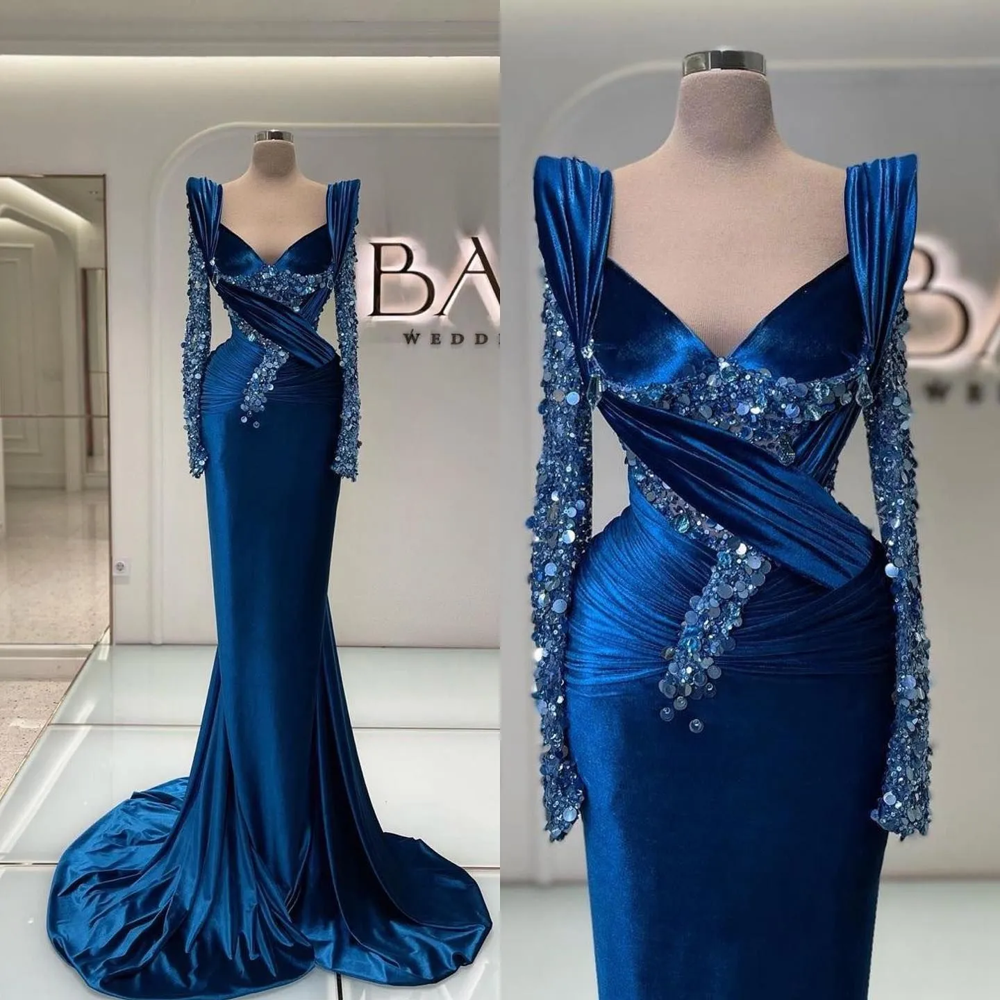 sachin and babi light blue dress Zapakasa Women Sparkly Champagne Strapless Long Prom Dress Beaded Neck  Scarf Mermaid Lace Up Back Satin Formal Dress
