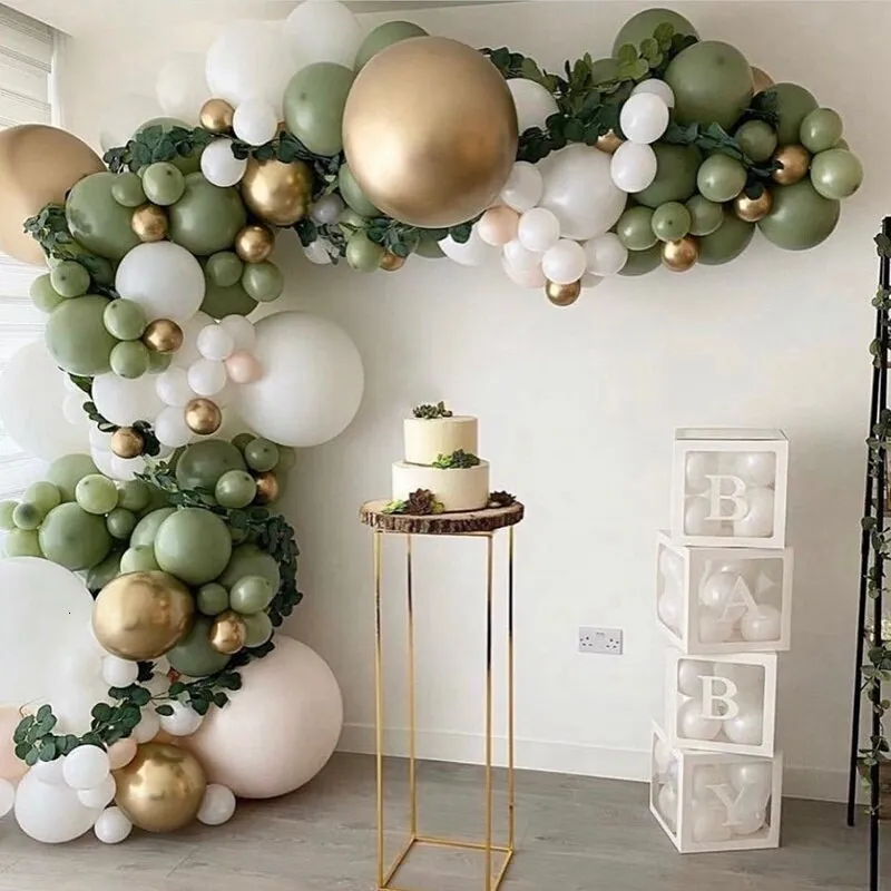 Christmas Decorations Balloon Garland Arch Kit Retro Green Wedding Birthday Balloons Decoration For Baby Shower Decor Ballon Baloon Accessories 221201