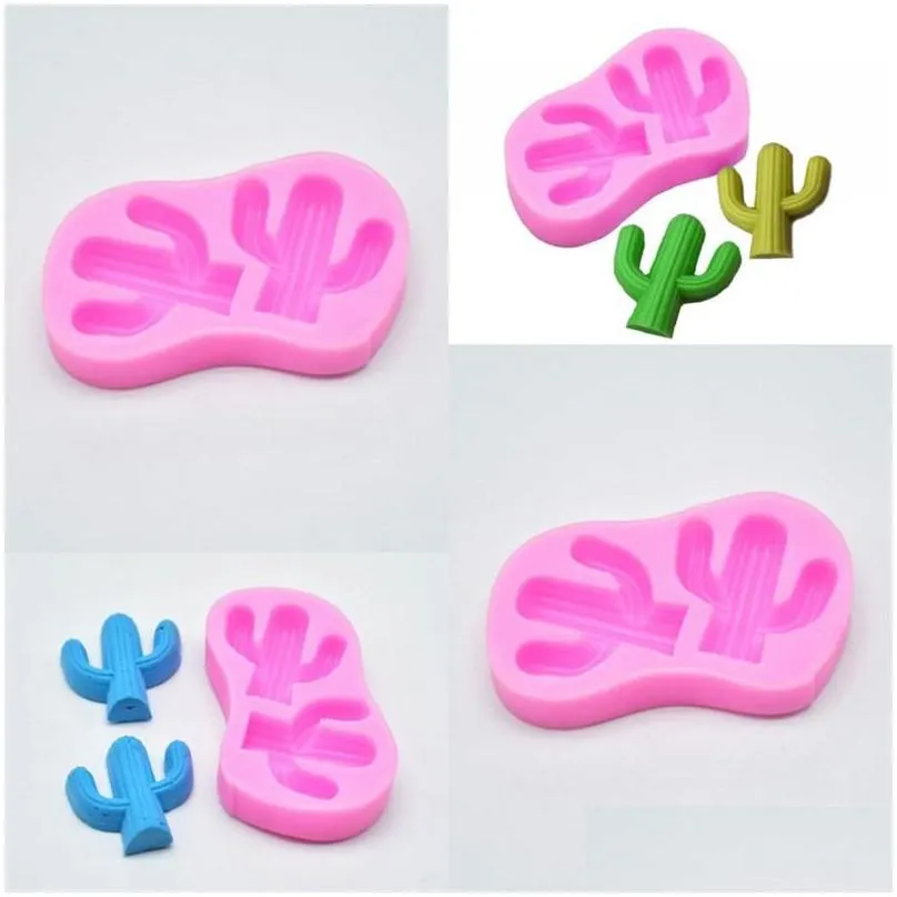 bakeware cooking silicone moulds cactus shape molds cake decorating tools kitchen pastry baking chocolate soap mold 3d form 28 p2