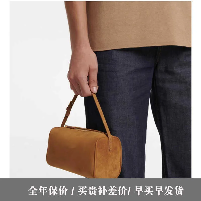 The Row Bag Suede Leather Mini Handbag for Women Designer Inspired 90s Crossbody Purse
