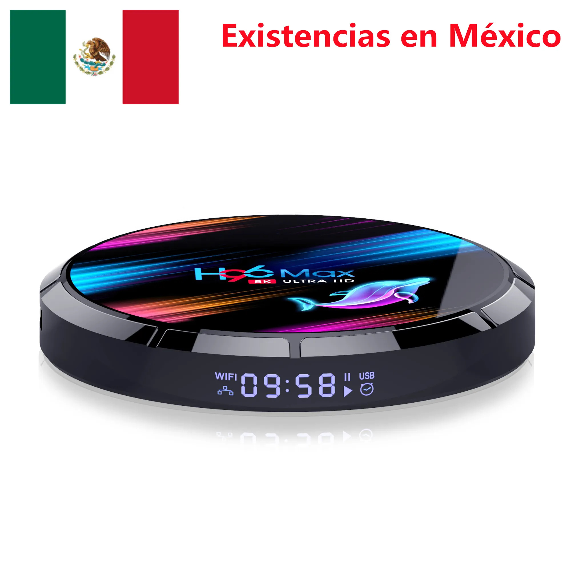 멕시코 주식 H96 MAX X3 TV BOX Android 9.0 Amlogic S905X3 4GB 32GB 2.4G 5G WiFi BT 1000M LAN 8K