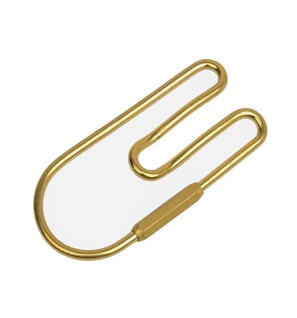 Outdoor EDC Portable Brass Keychain Key Ring Pocket Clip Threaded Fastener Fashion Key Buckle Great Tool8281680