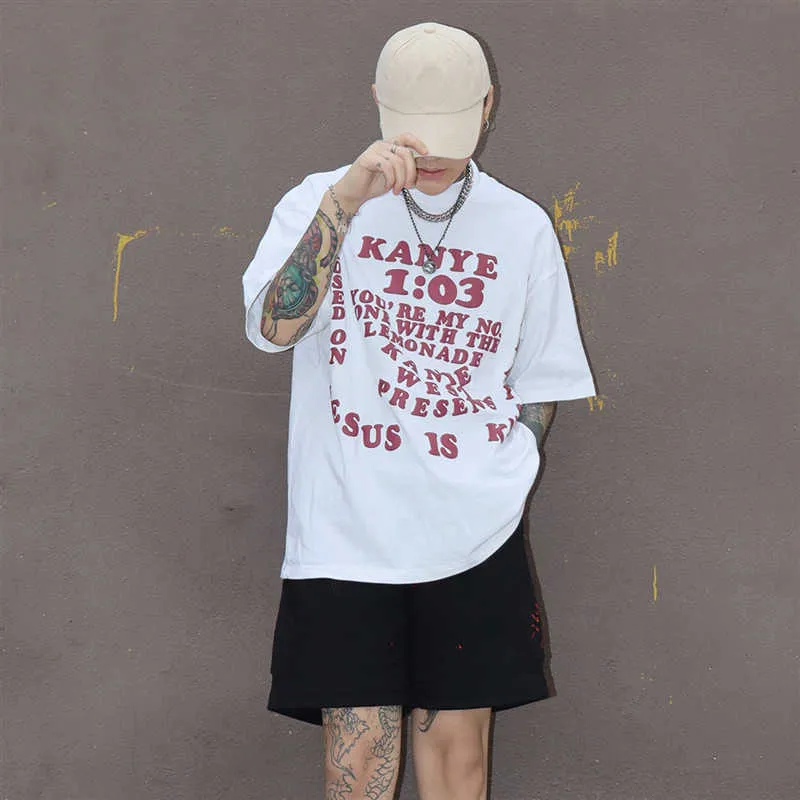 MEN's T-shirts 1 03 Lemonade T-shirt 2020 Men Vrouwen die op God is, Jezus is King Tour t-shirts Hip Hop Oversize Tee Tee Presents T221130