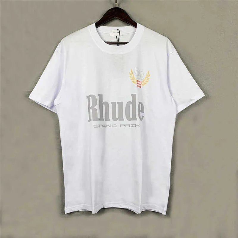 送料/関税込【RHUDE】ロゴ 半袖 Tシャツ コットン Wholesale High Quality Vintage Rhude Rhude T Shirt For Men