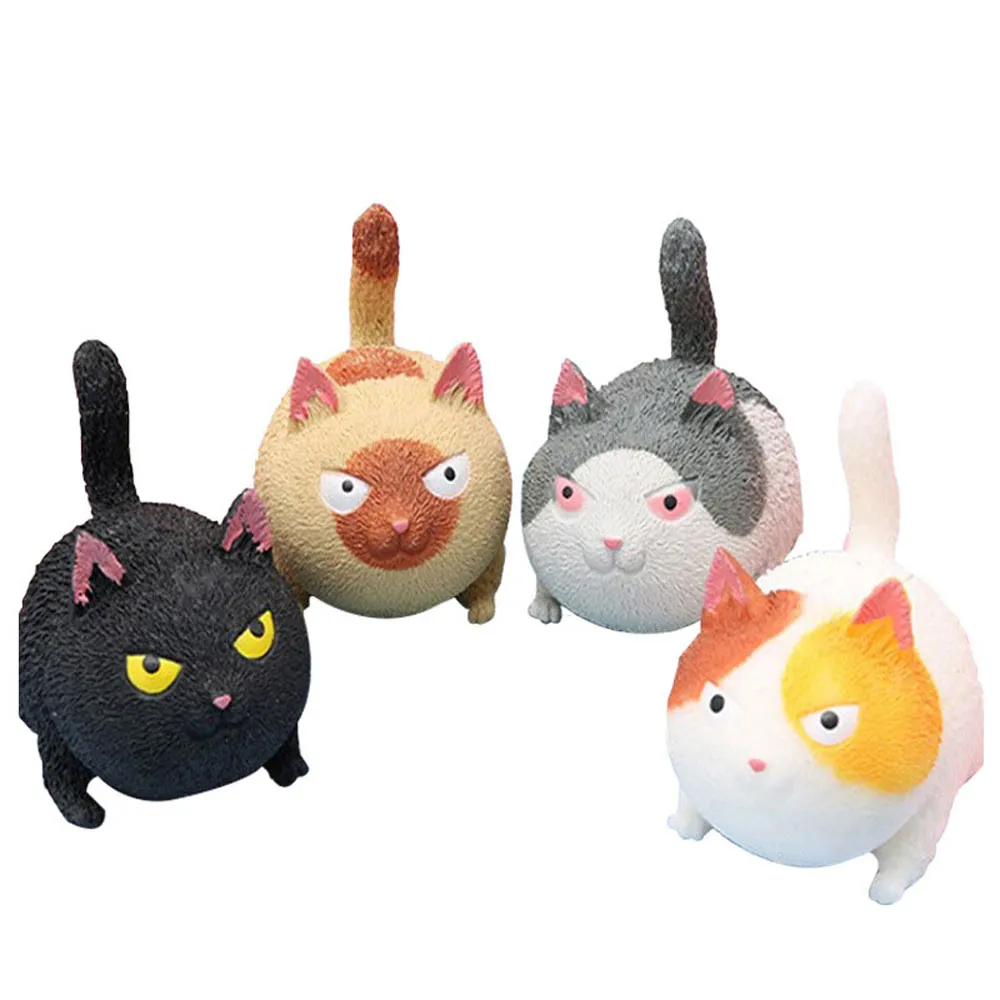 Angry Cat Squishy Giocattoli antistress Pizzico Spremere Cattivo umore Alleviare Giocattoli Regalo Simpatico giocattolo morbido Fidget