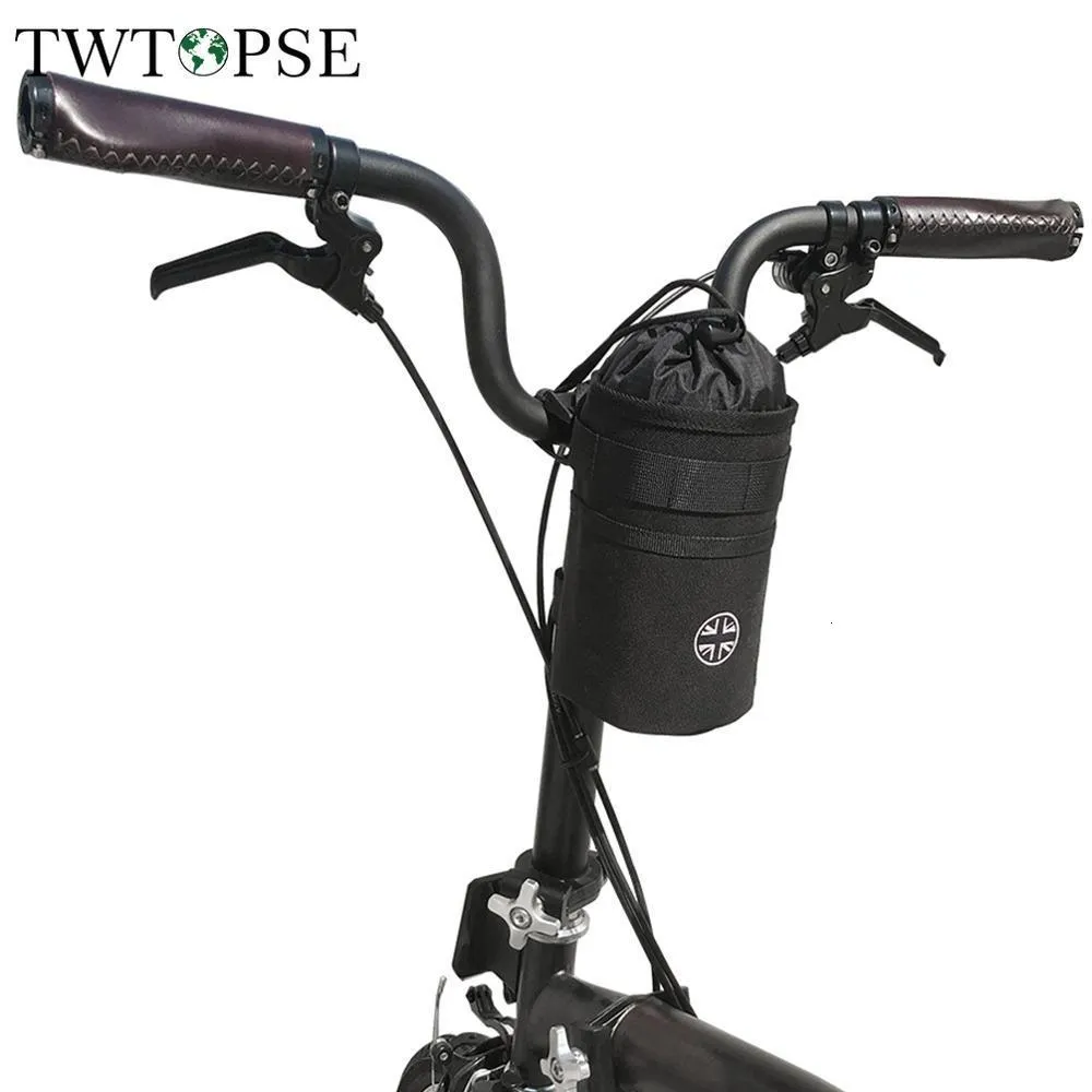 Borse laterali Borse TWTOPSE Bici pieghevole bandiera britannica per Brompton 3SIXTY Fnhon SP8 Manubrio resistente all'acqua 1050D Sella bicicletta posteriore 221201