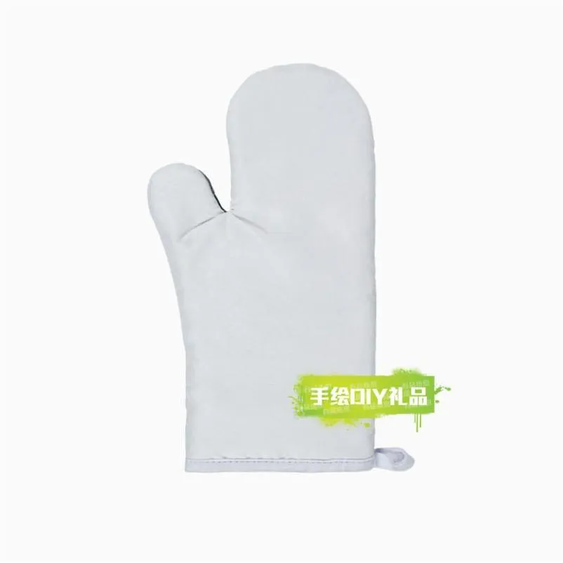 Oven Mitts Diy Sublimation Blank Glove Baking Heat Insation Oven Mitts Thick High Temperature Resistance Mittens Home Househ Dhgarden Dhrjx