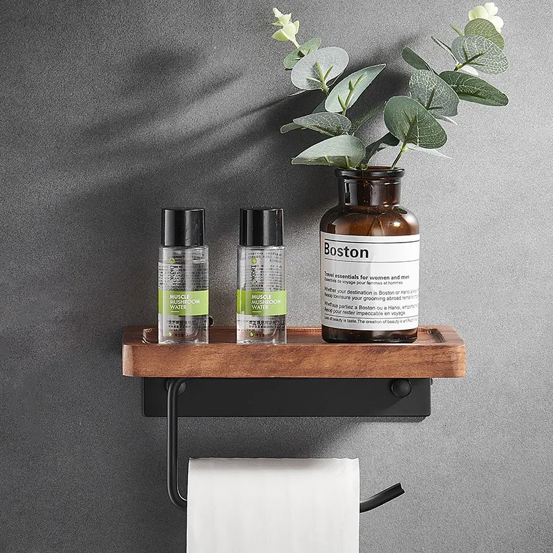 Essentials トイレットペーパーホルダー カバー付き つや消しニッケル  