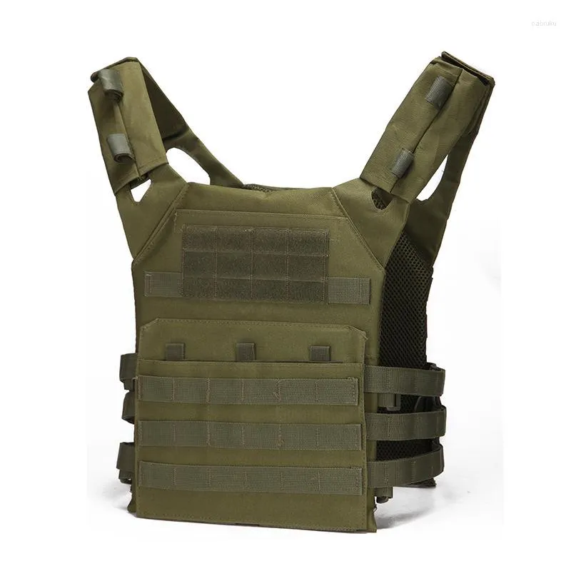 Canotte da uomo Oxford Gilet tattico Armatura per il corpo Accessori per il trasporto di caccia CS all'aperto Gioco Paintball Pouch Combattimento Esercito Militare