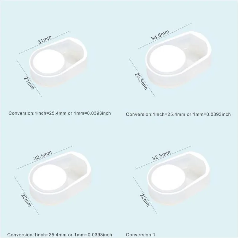 Moldes de cozimento Ferramenta transparente de pico de molde do anel sile para artesanato de resina UV de resina epóxi seca Diretor DIY DIY DHGARDEN DHRS2