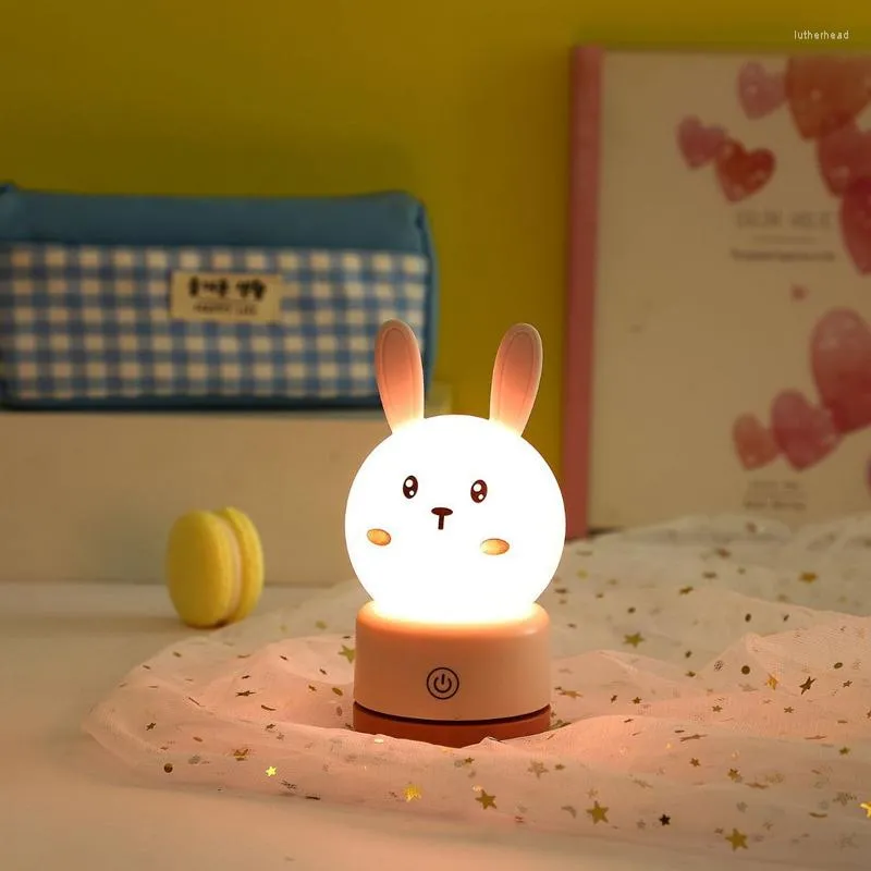 Luci notturne Pat in silicone Luce a led Camera da letto Comodino Sonno Camera dei bambini Lampada per bambini Alimentazione per bambini Regali di compleanno