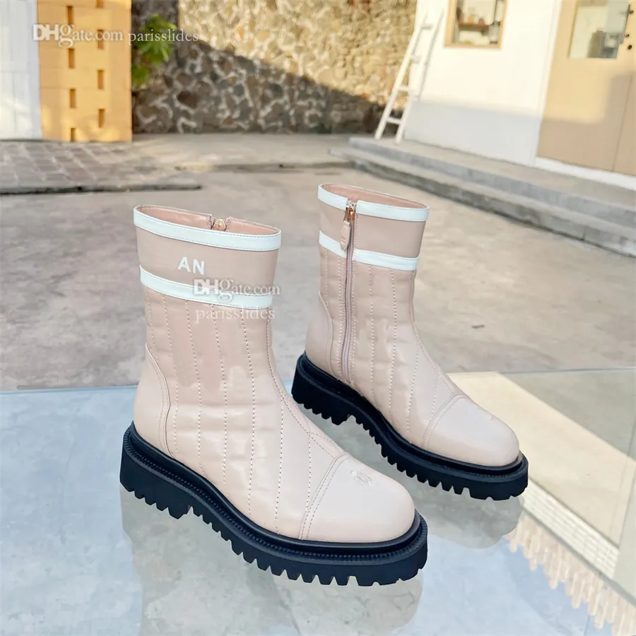 DHgate Womens Genuine Leather Ankle Boots High Quality Designer Winter Fashion Booties Shoes Accessories