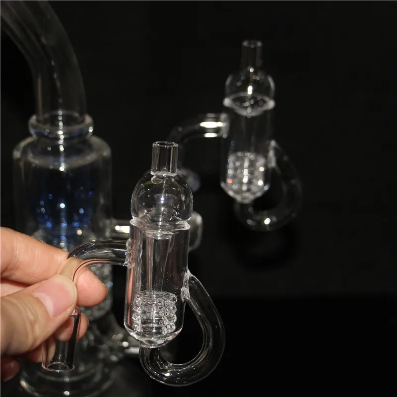 Set Diamond Knot Loop Quartz Banger Smoking Accessories 10mm 14mm Male with Glass Carb Cap Flat Top Banger Nail for Water Pipe