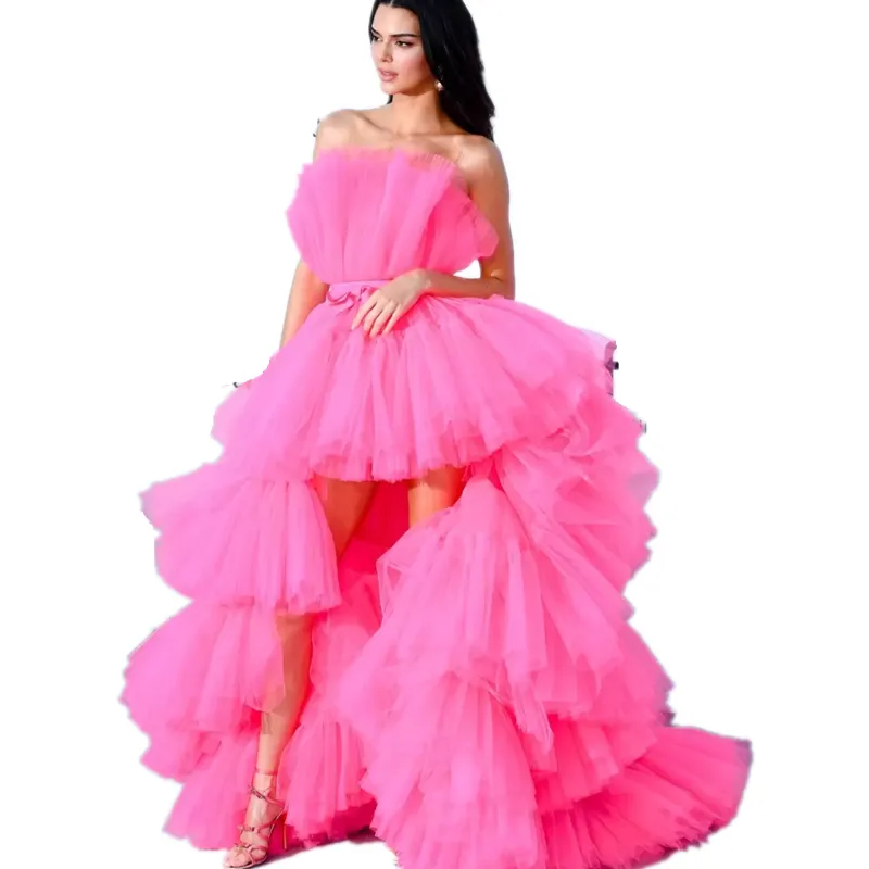 Fuchsia Robe De Cocktail De Luxe Ombre EVENING ELARA Robe De