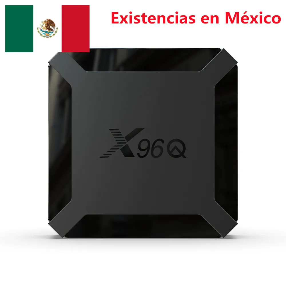 Spedisci dal magazzino del MESSICO X96Q TV Box Android 10.0 H313 2GB RAM 16GB ROM ALLWINNER H313 Smart Quad Core 2.4G Wifi 100M LAN 4K