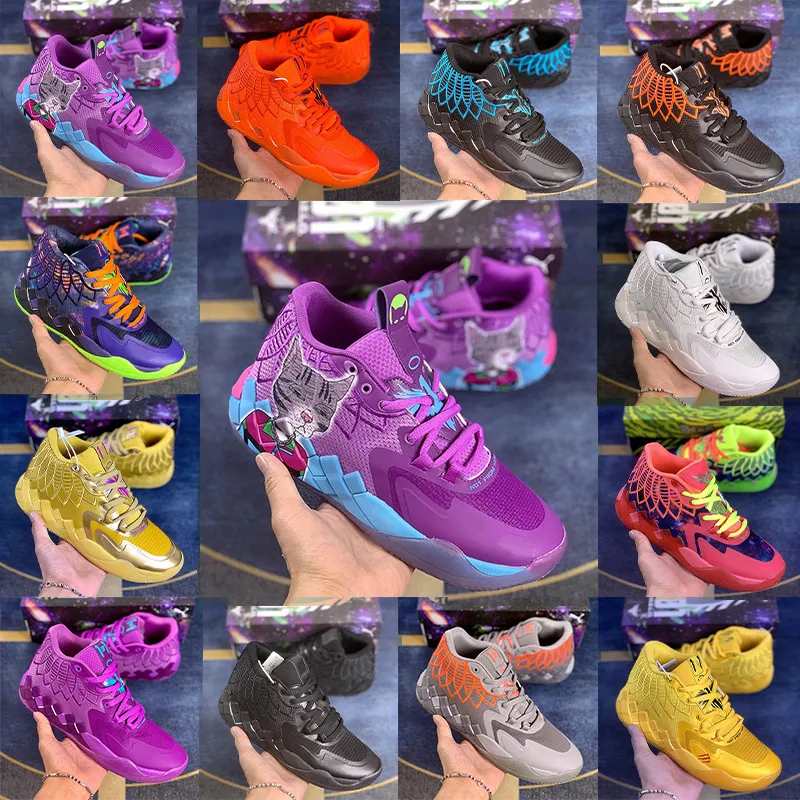 2022 LaMelo Balls MB.01 Collaboration Basketball Shoes White Silver UFO