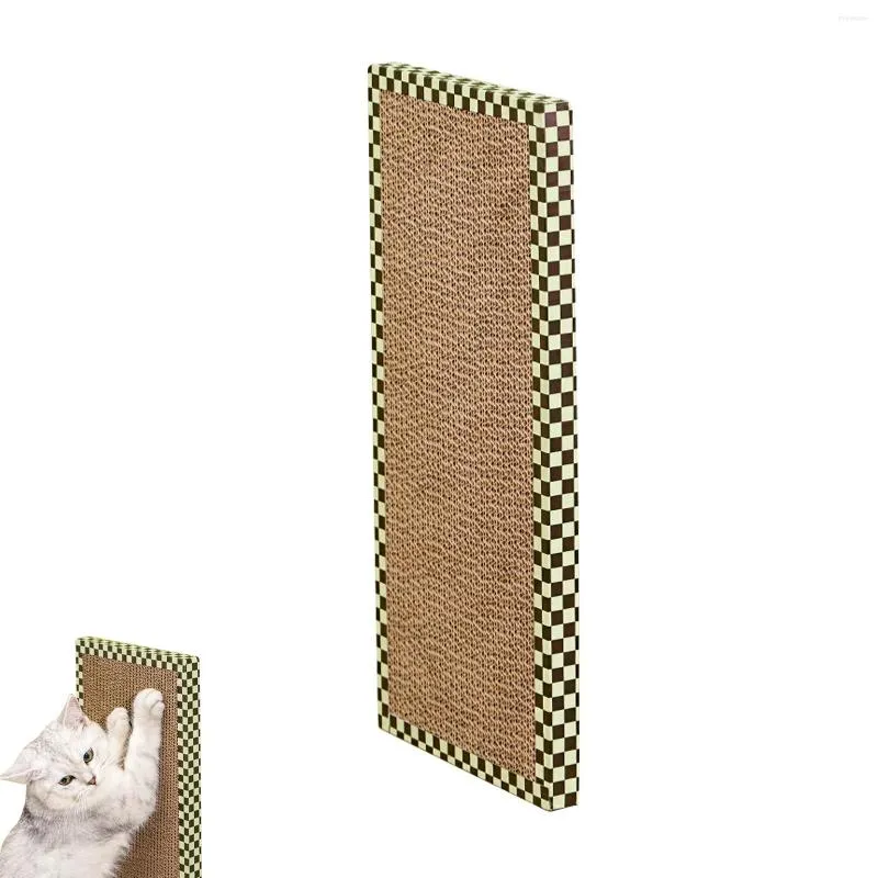 Cat Toys Scratching Board Double-sided Corrugated Scratcher Scratch Toy Pad House Bed Furniture Protector