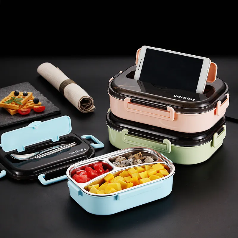 Lunchboxen, beheizte Lunchbox für Kinder, beheizte Bento-Lunchbox aus Edelstahl, Thermosbehälter für Lebensmittelbehälter, beheizte Bento-Box Lunchbox 221202