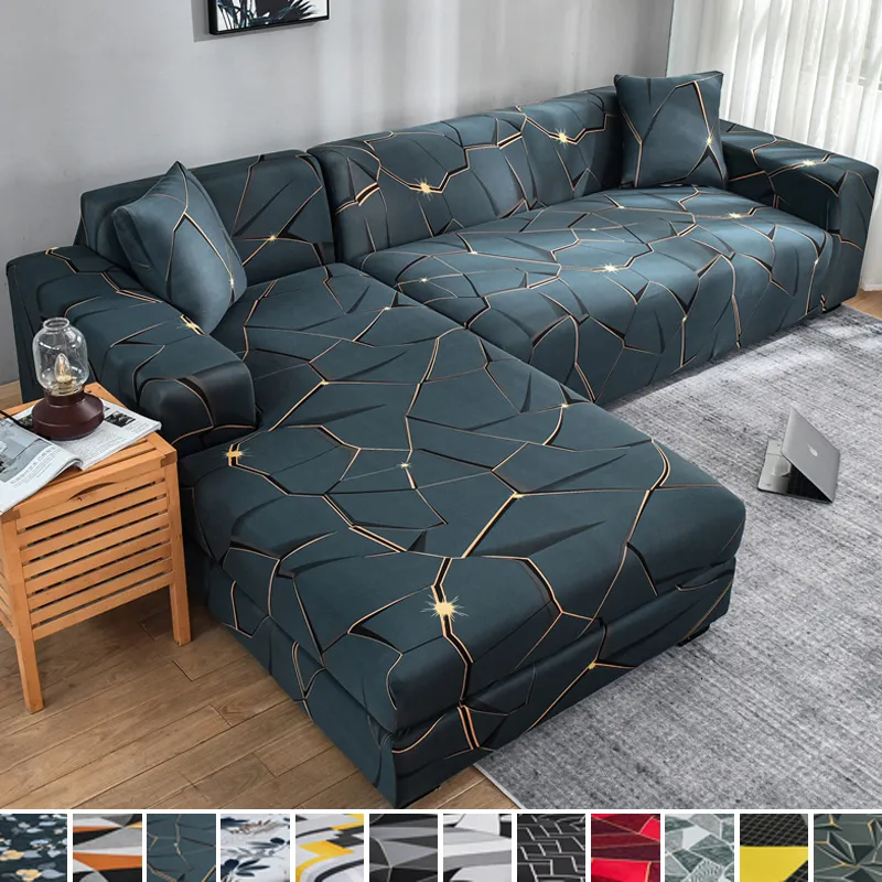 Krzesło obejmują elastyczną sofę do salonu 1/2/3/4 SEater L-Sapled Corner Coret Fotel 221202