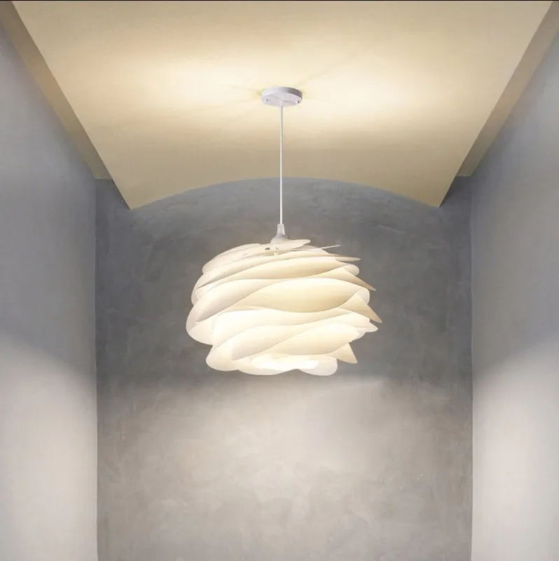 Nuovo lampadario a soffitto dal design danese con rosa bianca per camera da letto, soggiorno, cucina, lampade a petalo rosa blu, arredamento della camera