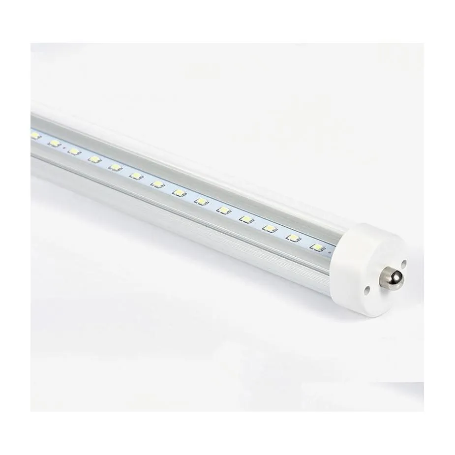 Żarówki /rurki LED 2,4 m 8 stóp FA8 Pojedynczy pin T8 Tube Fluorescencyjny 8 stopy 8 stóp 45 W Lampa repaltencyjna SMD2835 Light dostarczania DHF6W DHF6W